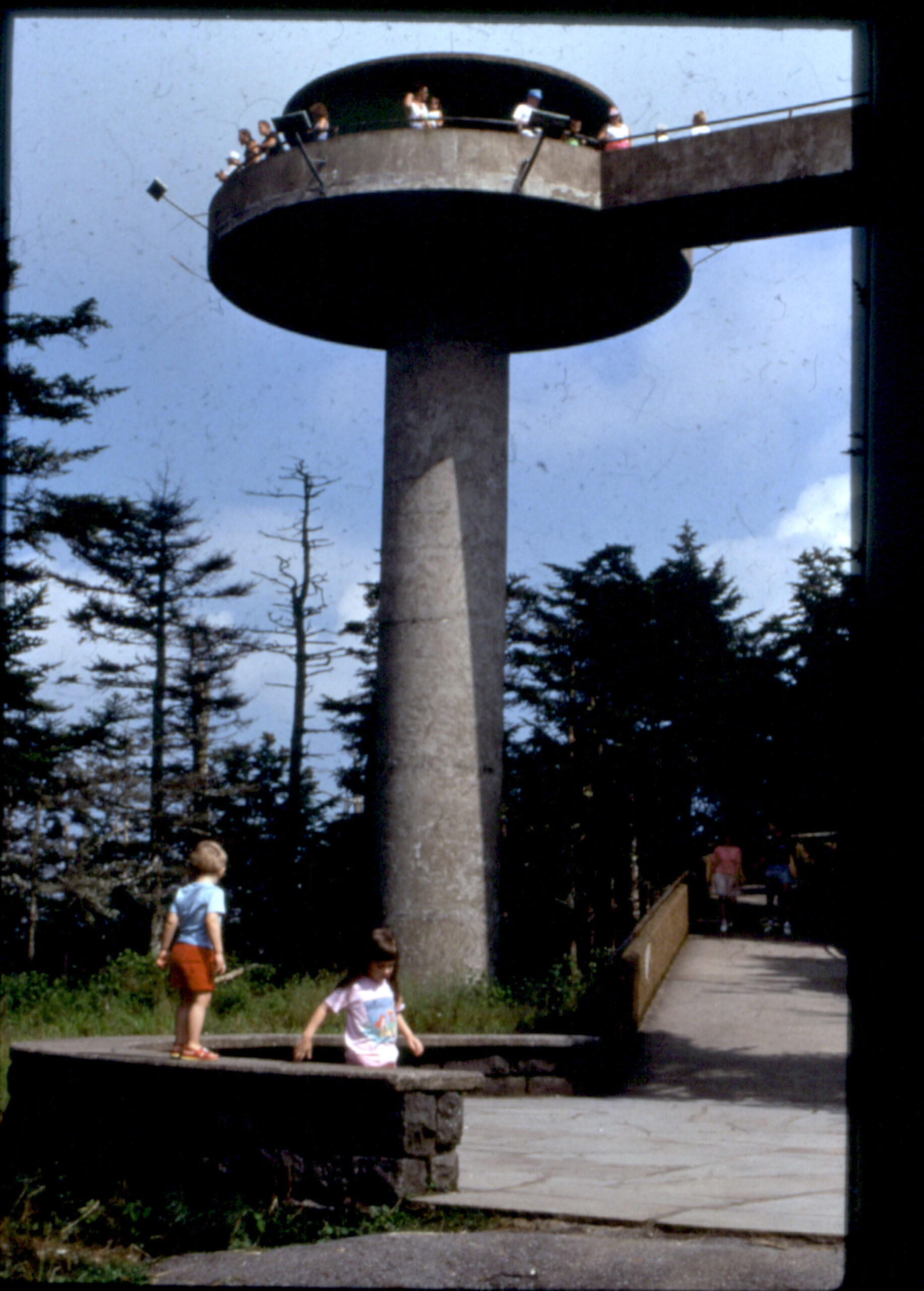 People have been enjoying Clingmans Dome Observation Tower since 1959. 