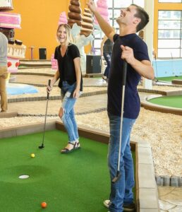 People Playing Put-Put